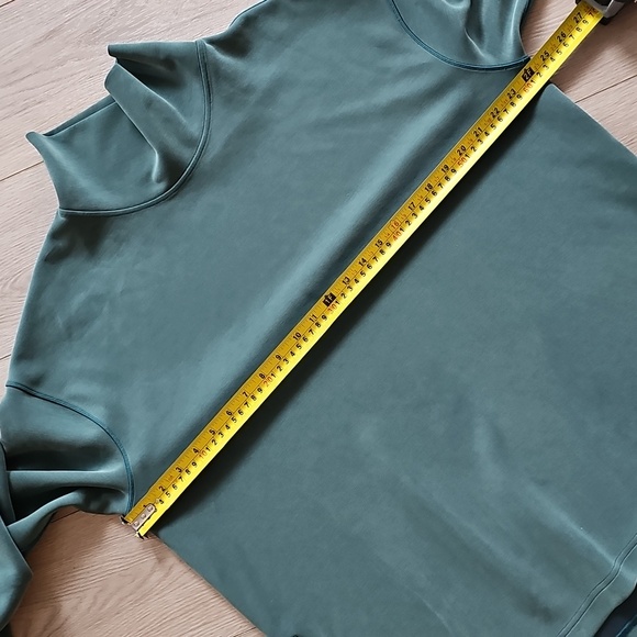2024 Lululemon Softstreme Funnel Neck Long Pullover Sweater Storm Teal, Lrg - Picture 8 of 11